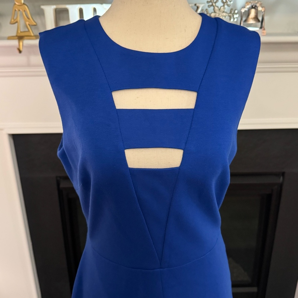 Bailey/44 Royal Blue Cutout Sheath Dress (Medium) - Picture 2 of 11